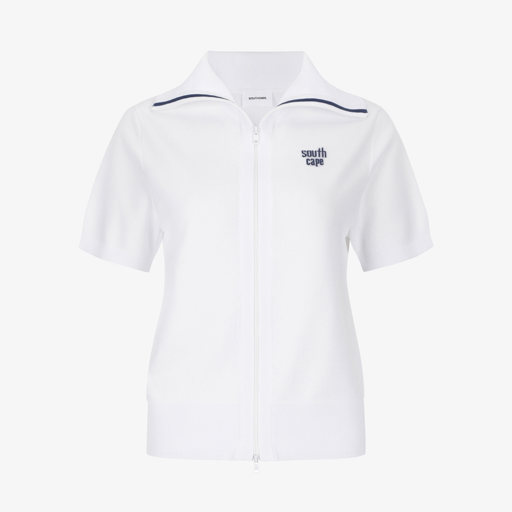Southcross Sailor Collar Zip-Up Cardigan_WT