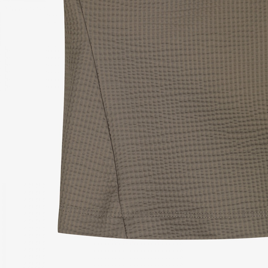 Waffle Texture Collar T-Shirt_BR