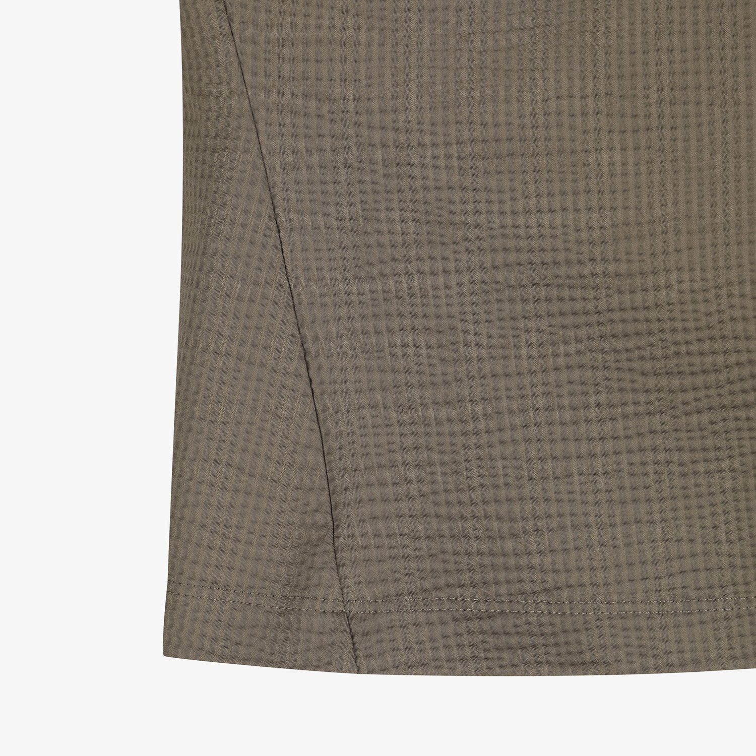 Waffle Texture Collar T-Shirt_BR