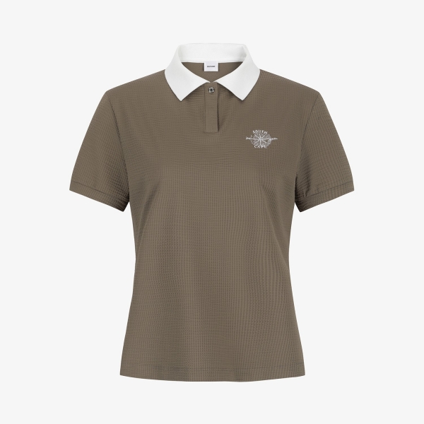 Waffle Texture Collar T-Shirt_BR