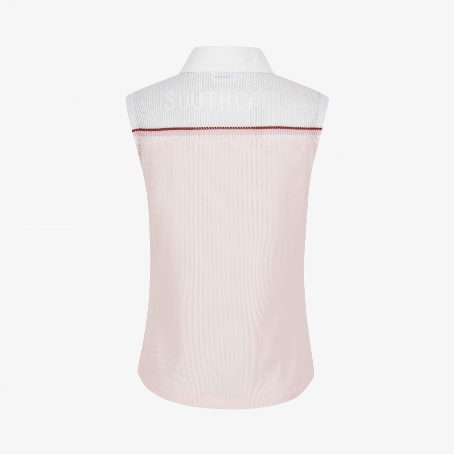 Color-Block Mesh Sleeveless_CL