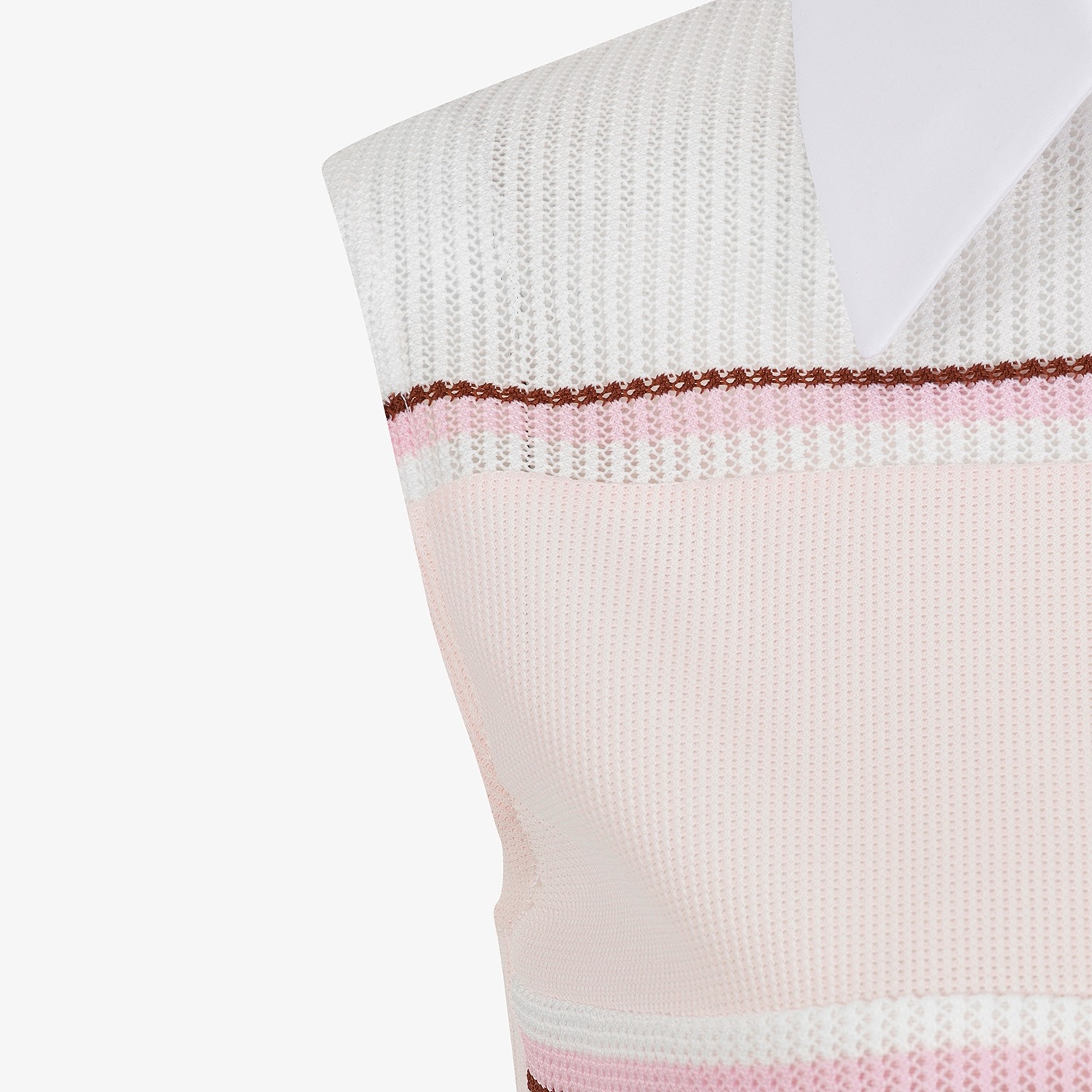 Color-Block Mesh Sleeveless_CL