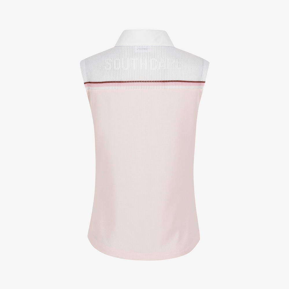 Color-Block Mesh Sleeveless_CL