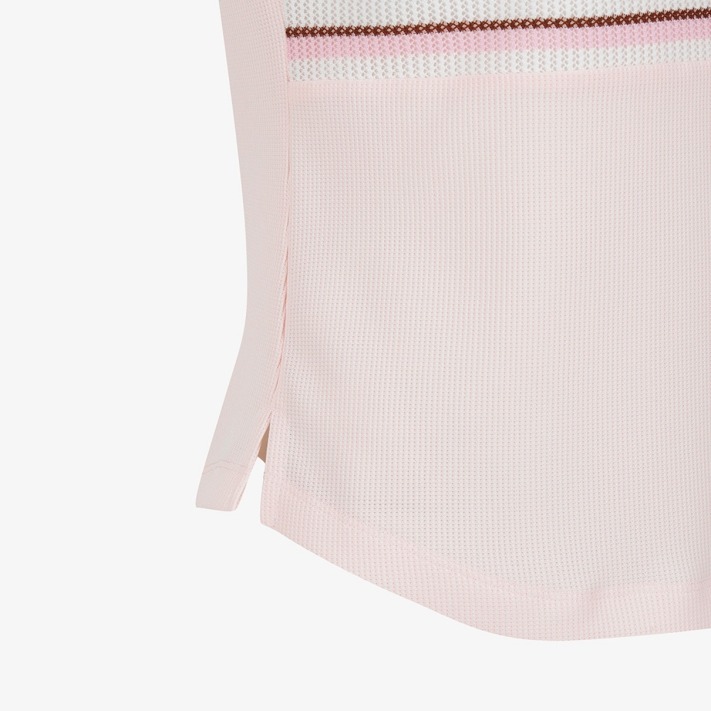 Color-Block Mesh Sleeveless_CL