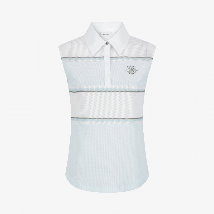 Color-Block Mesh Sleeveless_MT