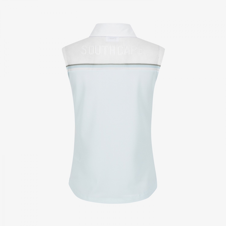 Color-Block Mesh Sleeveless_MT