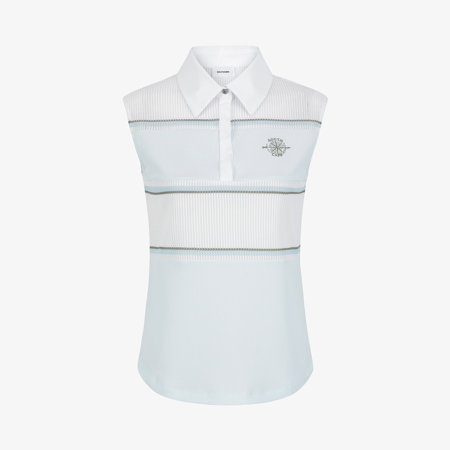 Color-Block Mesh Sleeveless_MT