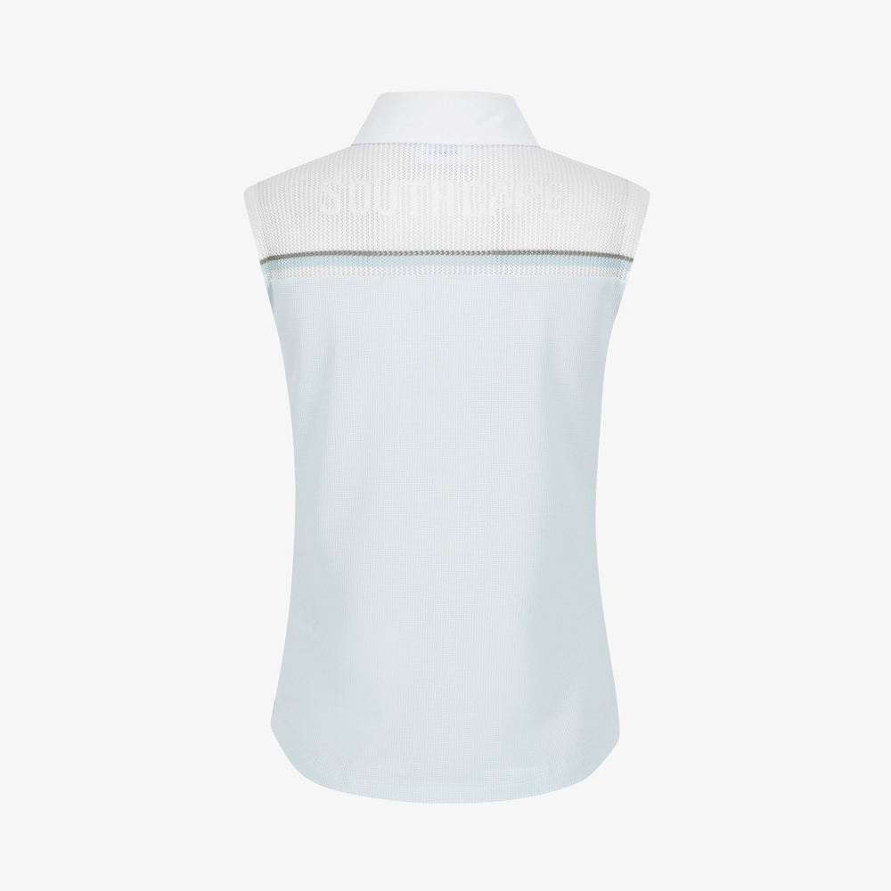 Color-Block Mesh Sleeveless_MT