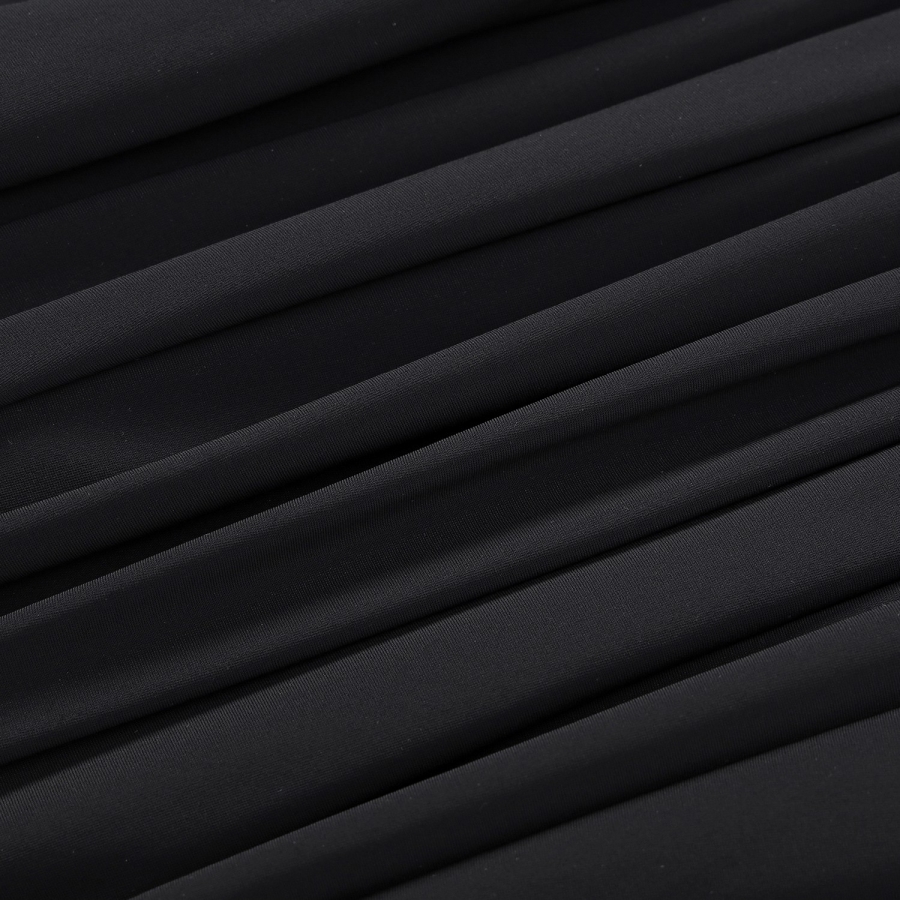Southcross Solid Shirring Skirt_BK