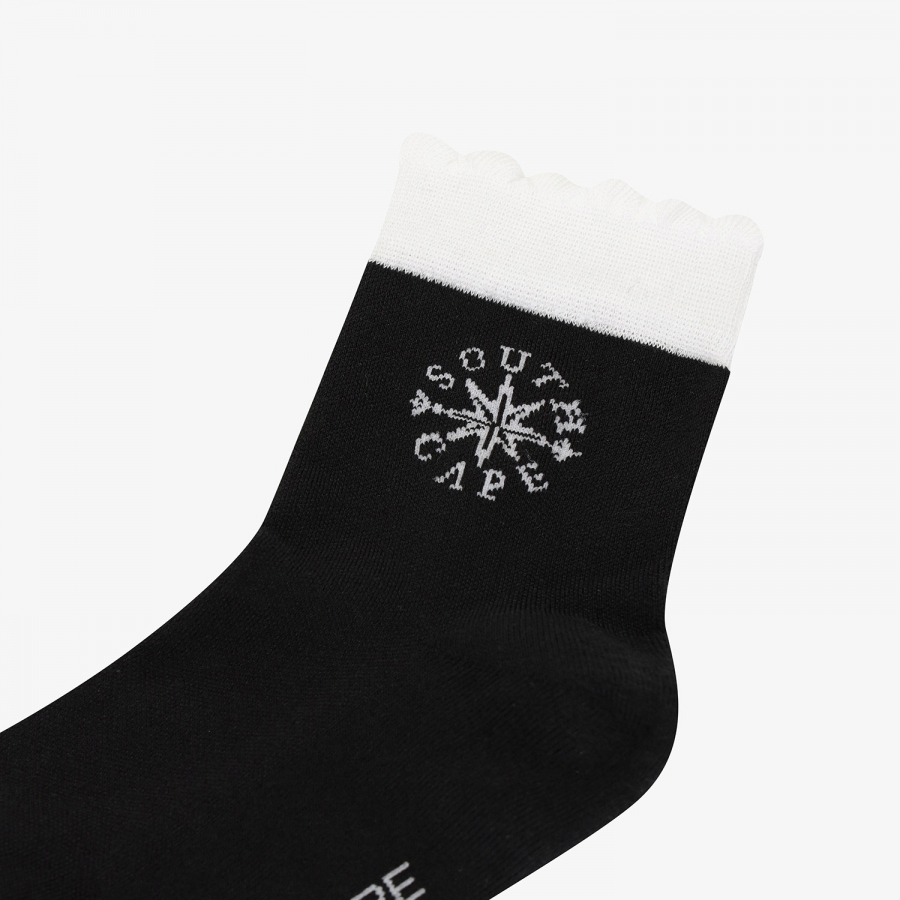 Southcross Wave Contrast Socks_BK