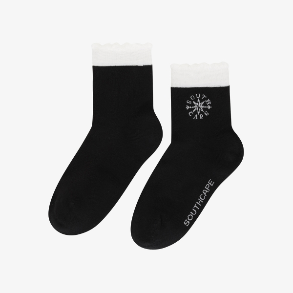 Southcross Wave Contrast Socks_BK