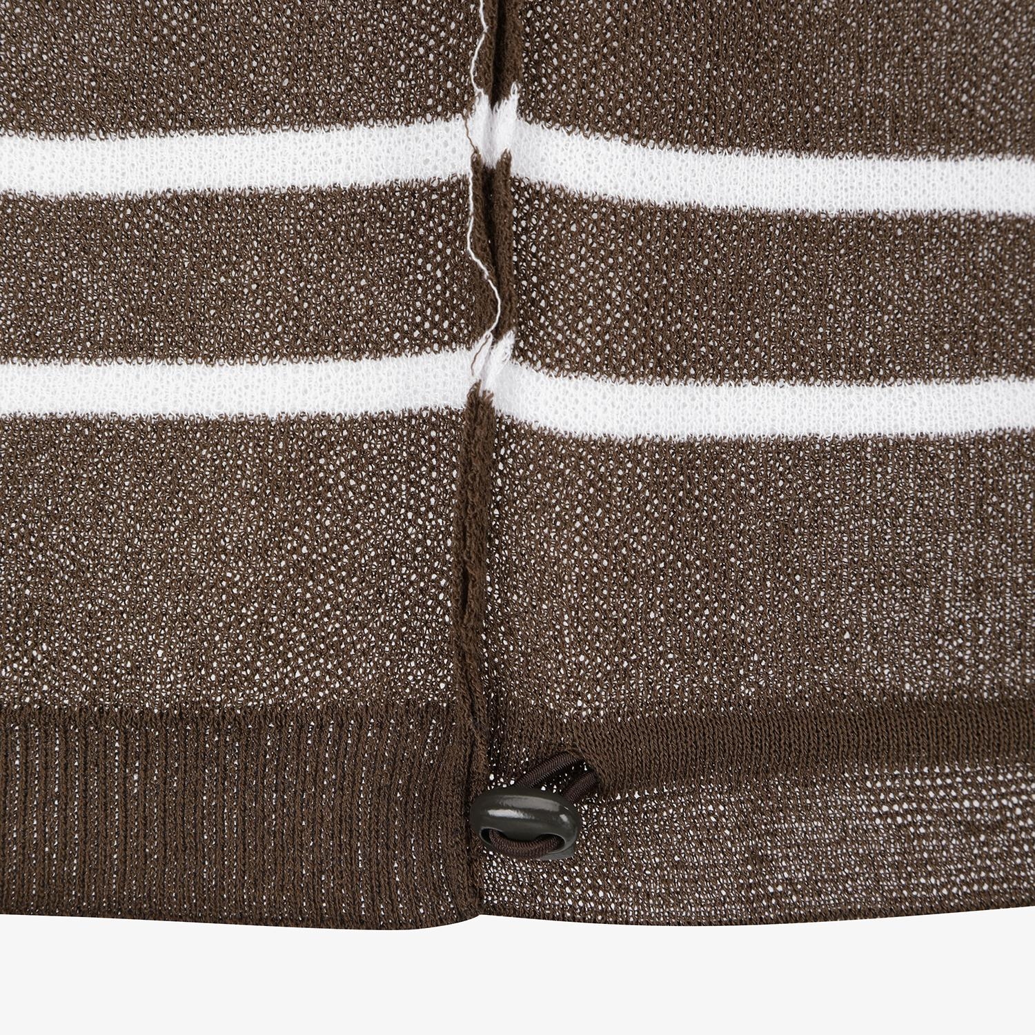 Southcross Stripe Hooded Sheer Cardigan_BR