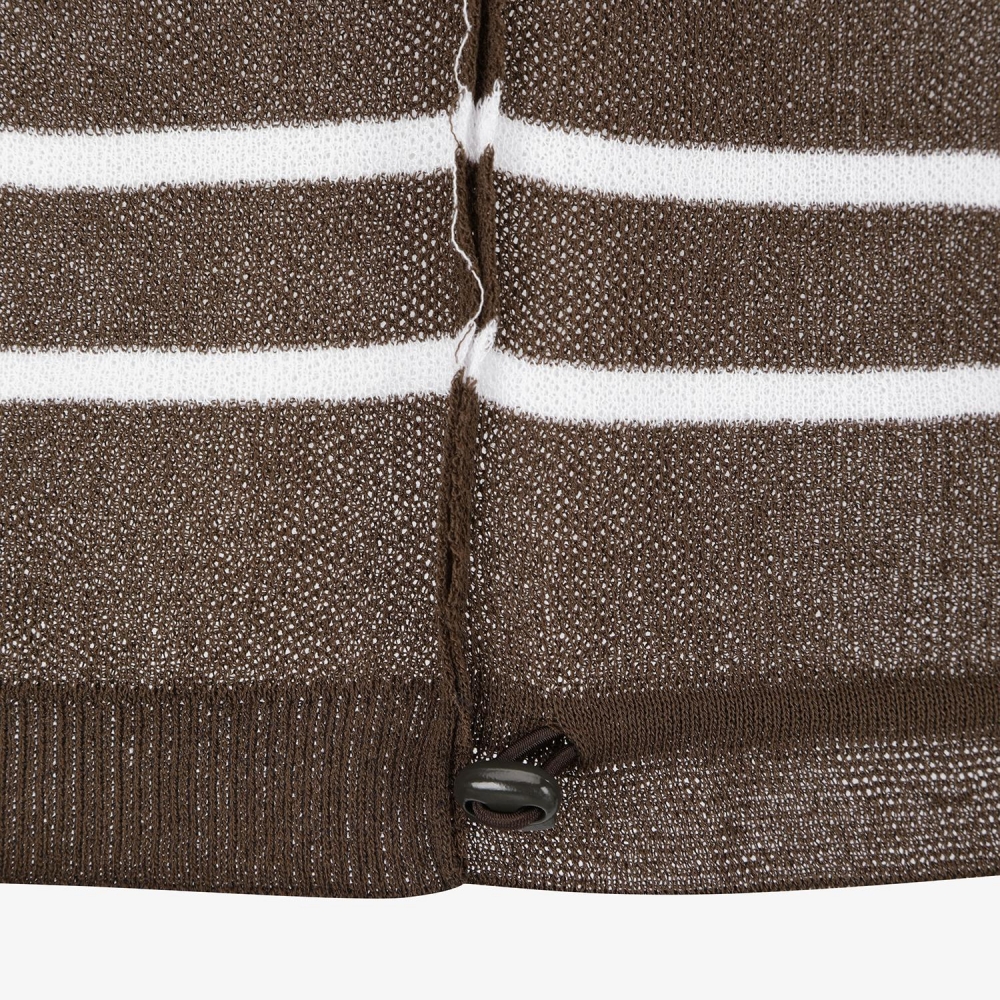 Southcross Stripe Hooded Sheer Cardigan_BR