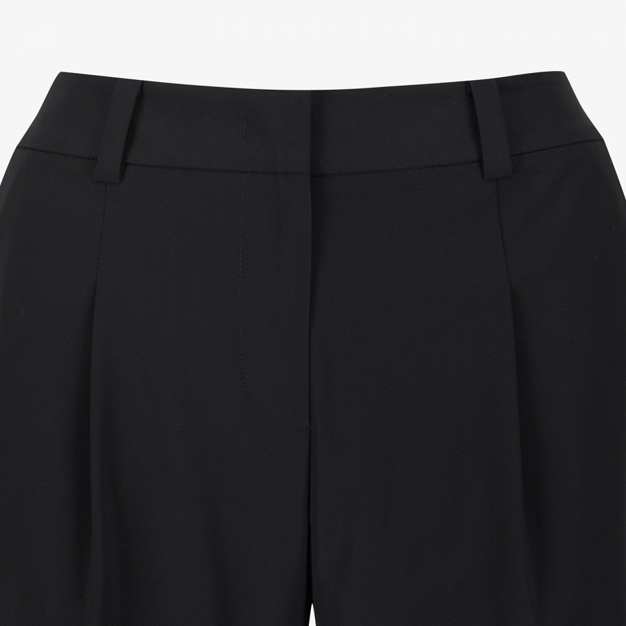 Pintuck Half Pants_BK