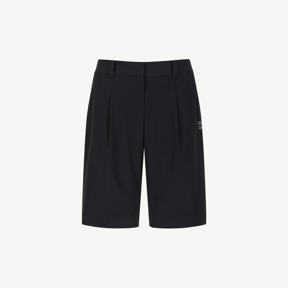 Pintuck Half Pants_BK