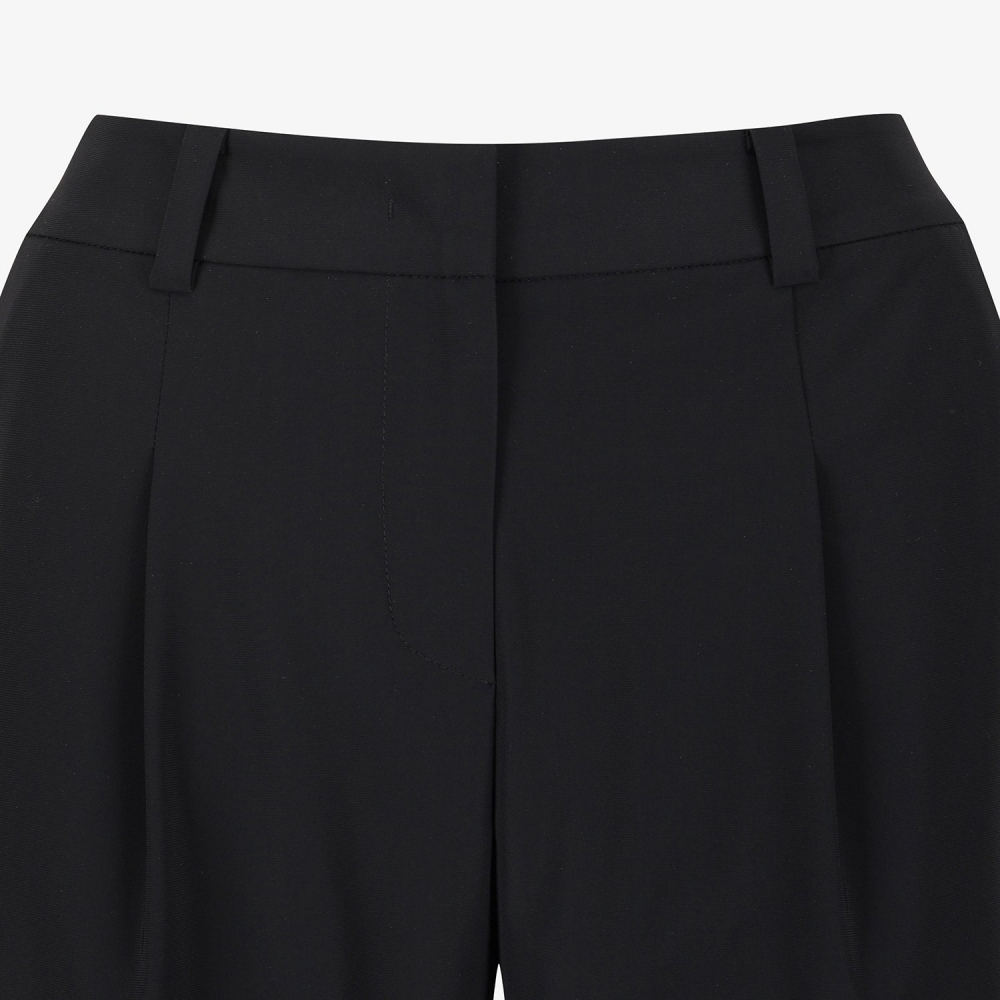 Pintuck Half Pants_BK