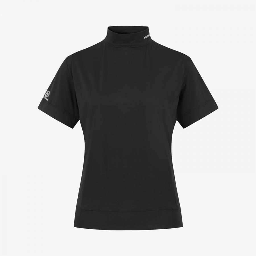 High-Neck Short-Sleeve Base Layer_BK