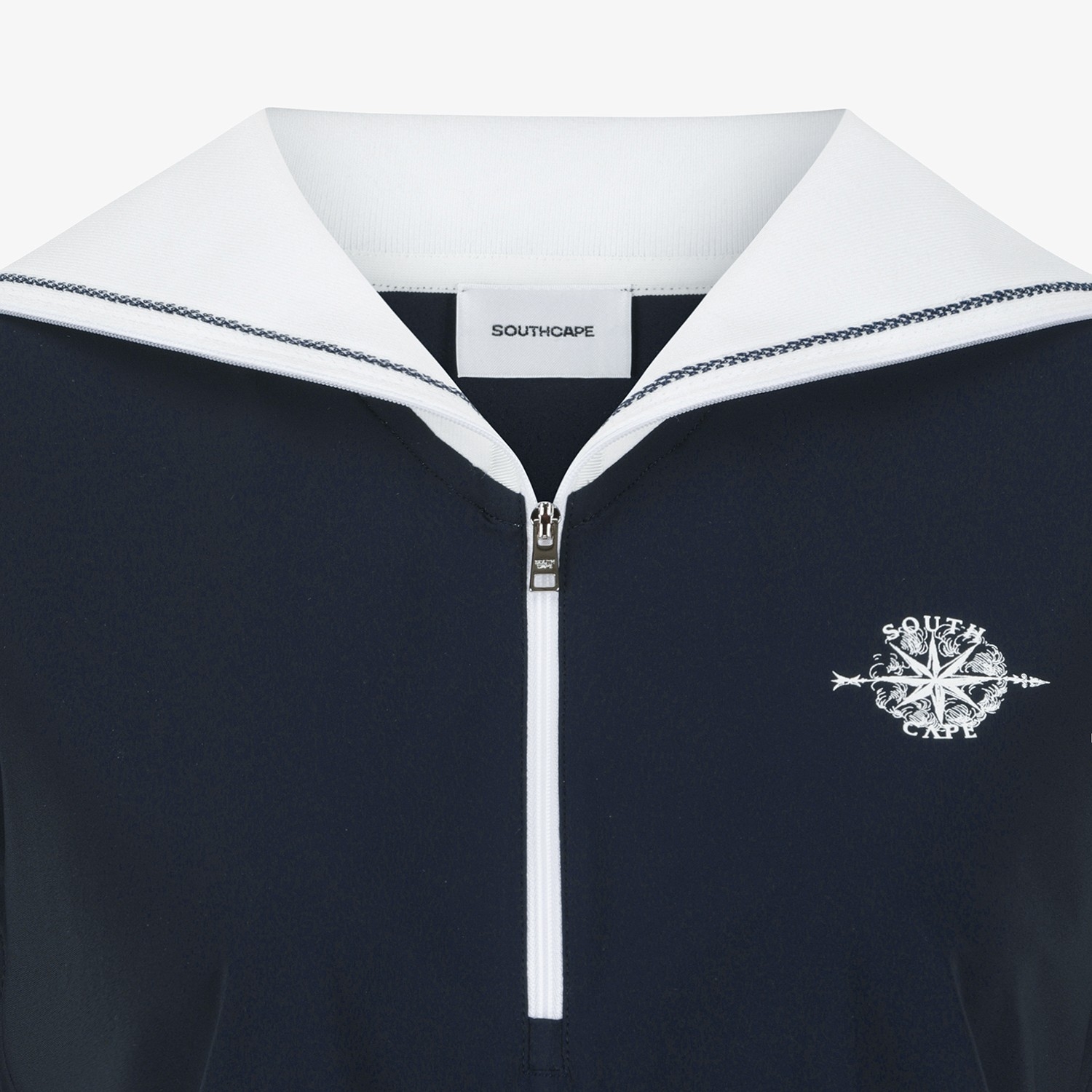 Sailor-Collar Half-Zip Sleeveless_DA