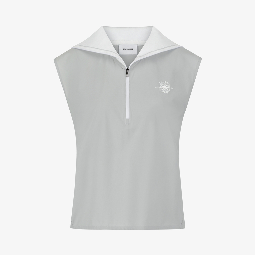 Sailor-Collar Half-Zip Sleeveless_LG