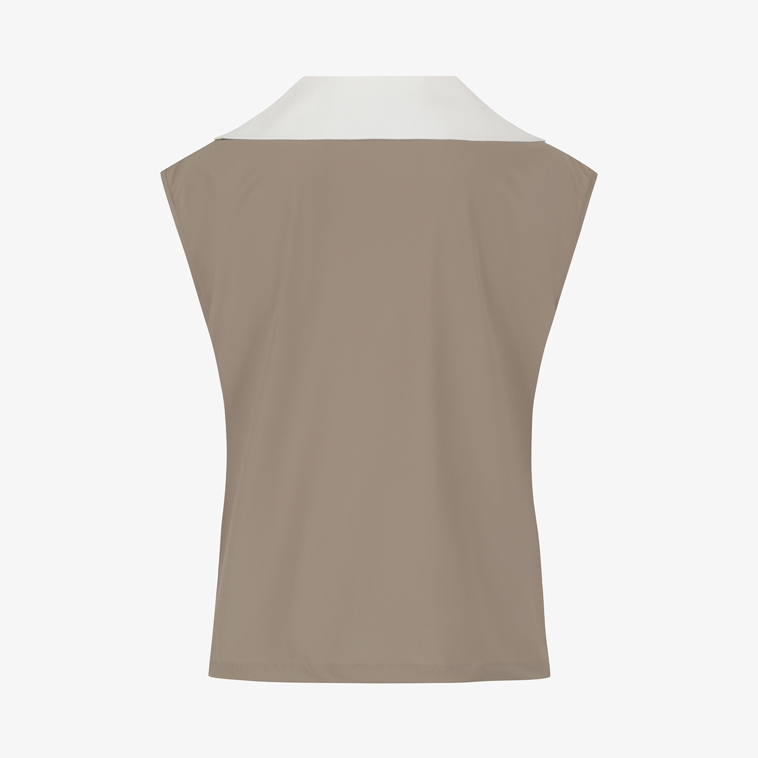Sailor-Collar Half-Zip Sleeveless_SE