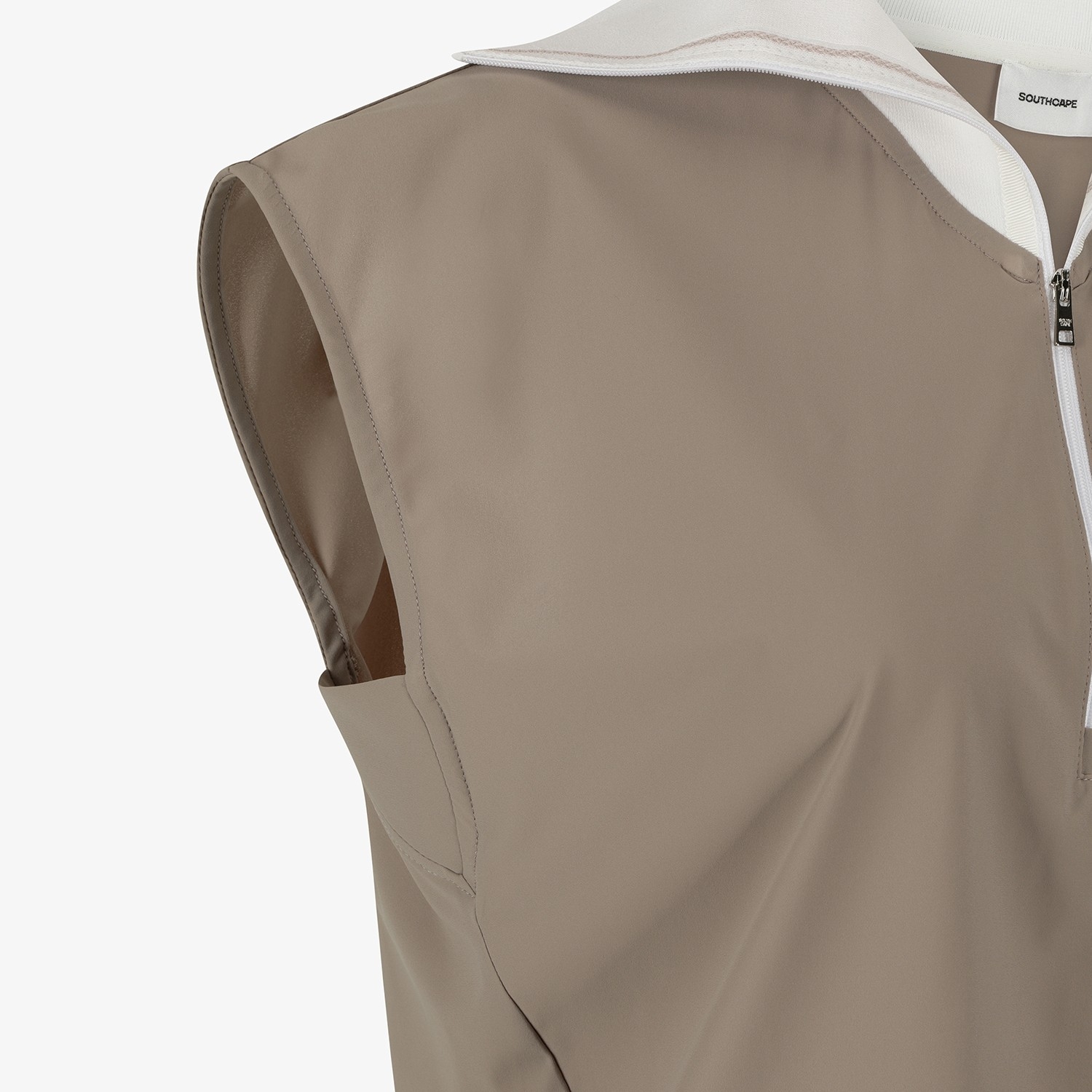 Sailor-Collar Half-Zip Sleeveless_SE