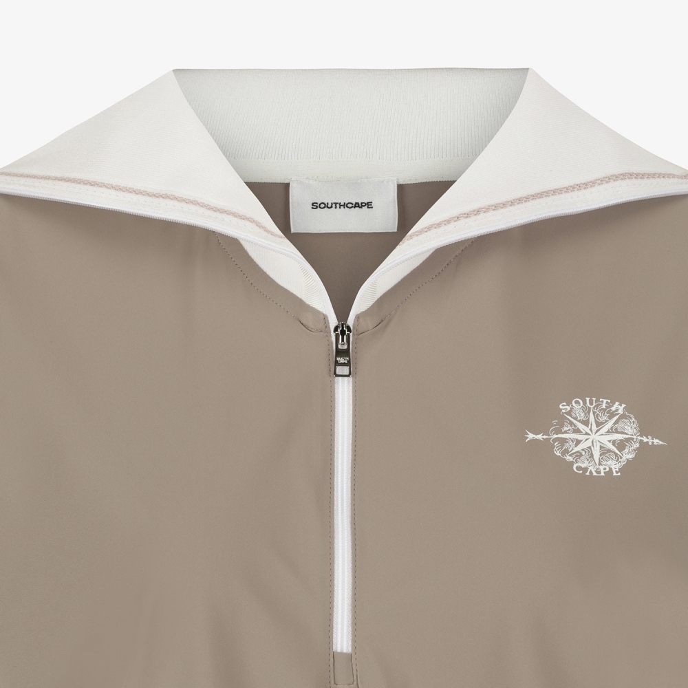 Sailor-Collar Half-Zip Sleeveless_SE