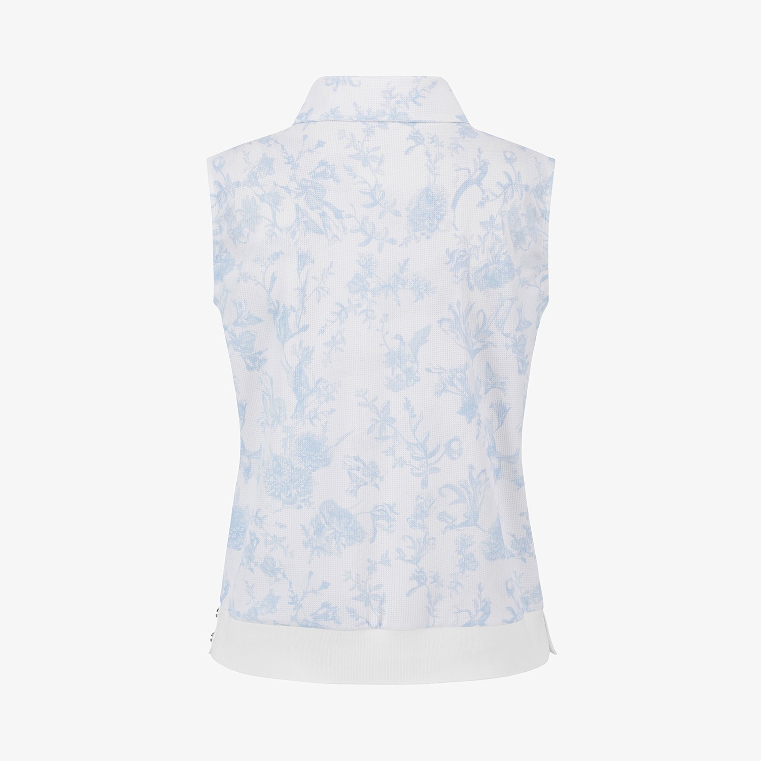 Nature Print Half-Zip Sleeveless_BL