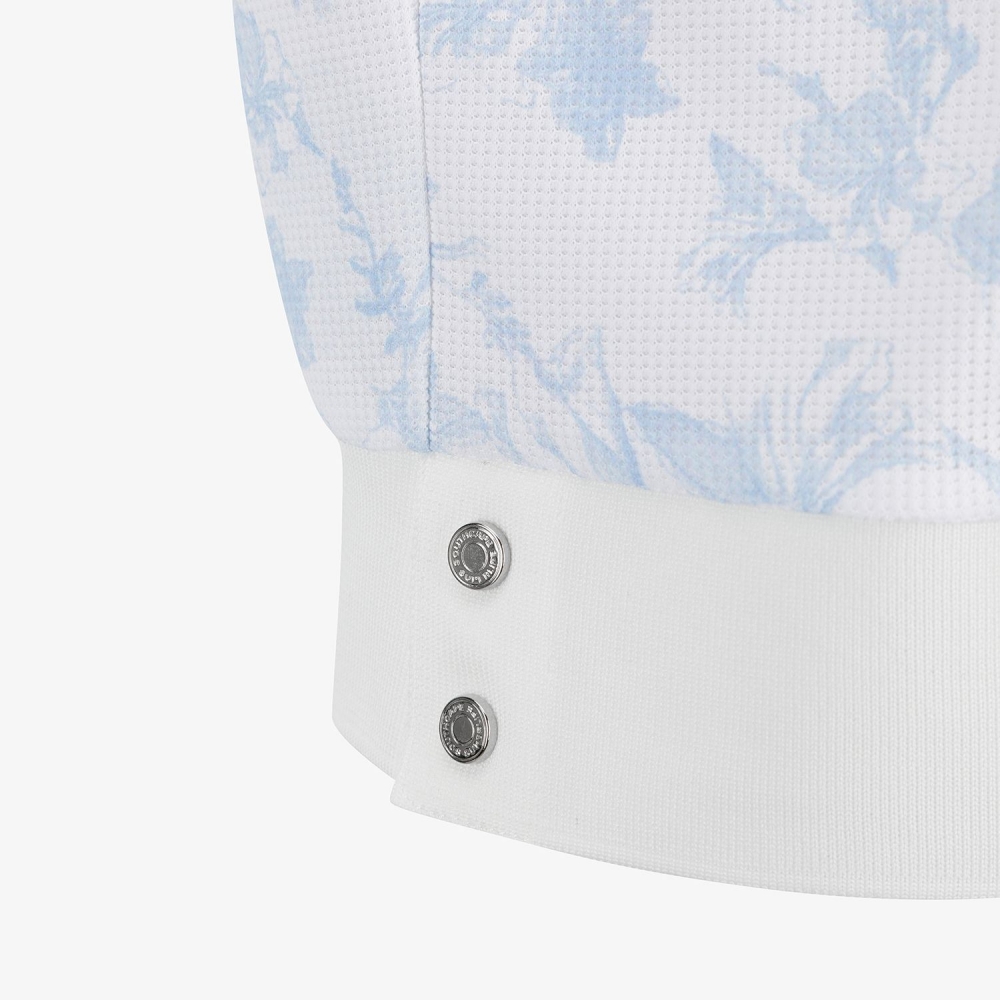 Nature Print Half-Zip Sleeveless_BL