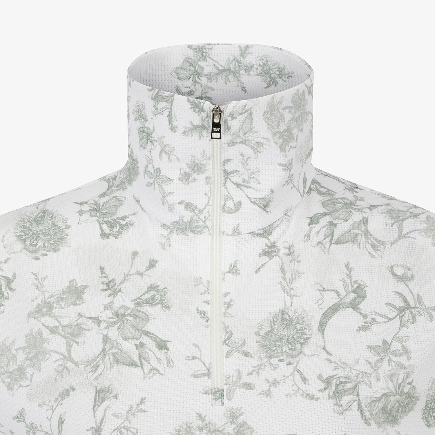 Nature Print Half-Zip Sleeveless_KH