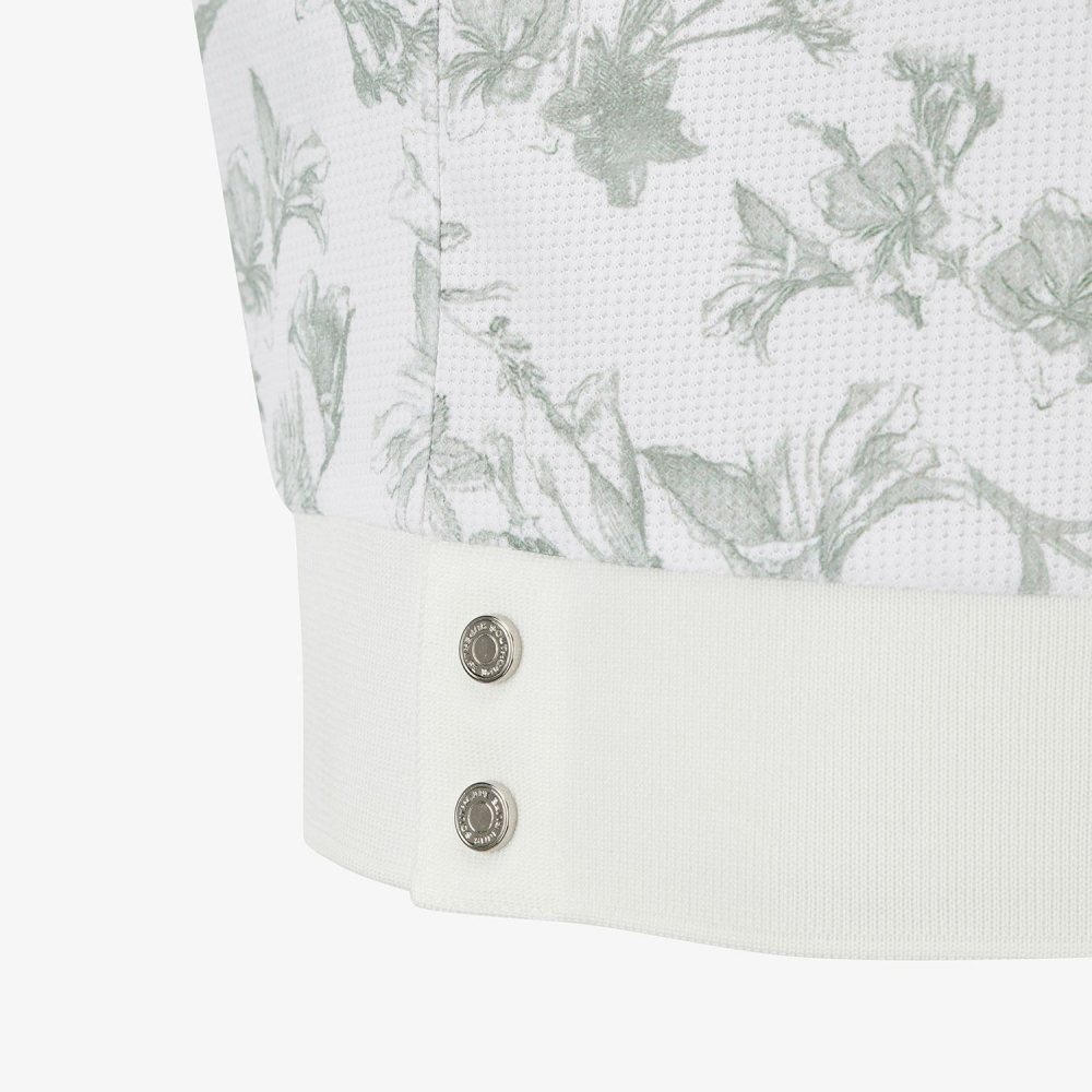 Nature Print Half-Zip Sleeveless_KH