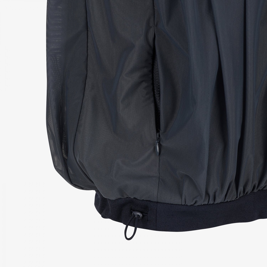 Shirring Full-Zip Volume Vest_DA