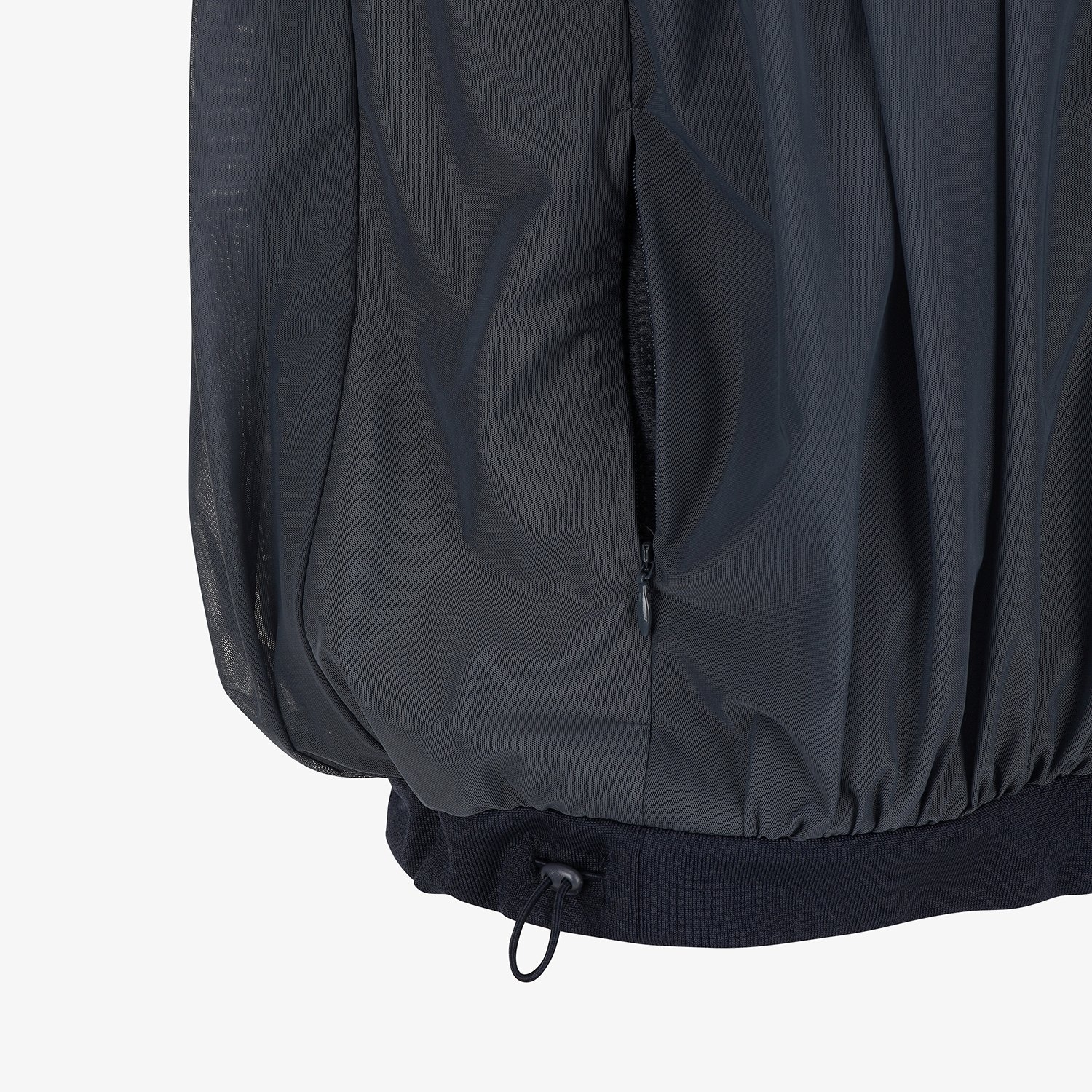 Shirring Full-Zip Volume Vest_DA