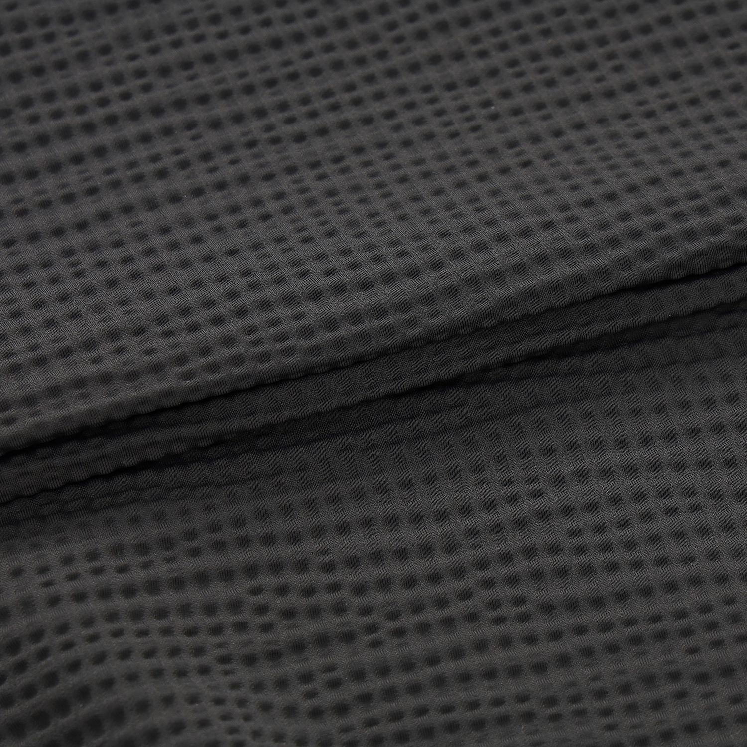 Waffle Texture String Collar T-Shirt_DG