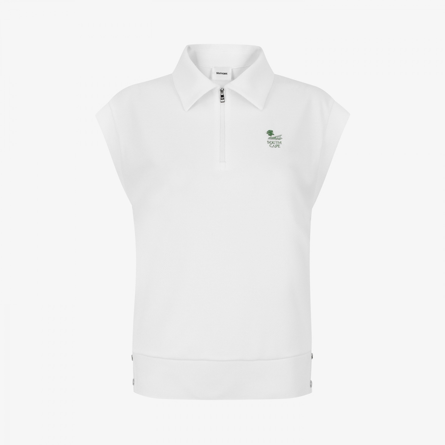 Namhae Heritage Half-Zip Sleeveless_WT