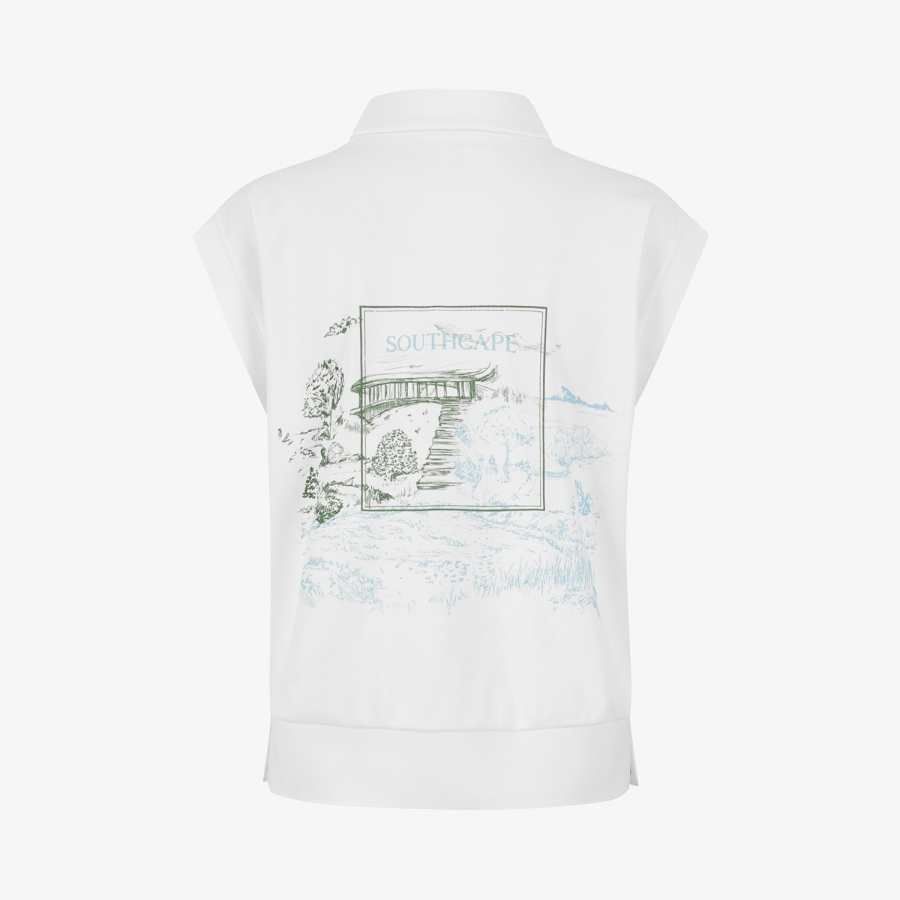Namhae Heritage Half-Zip Sleeveless_WT