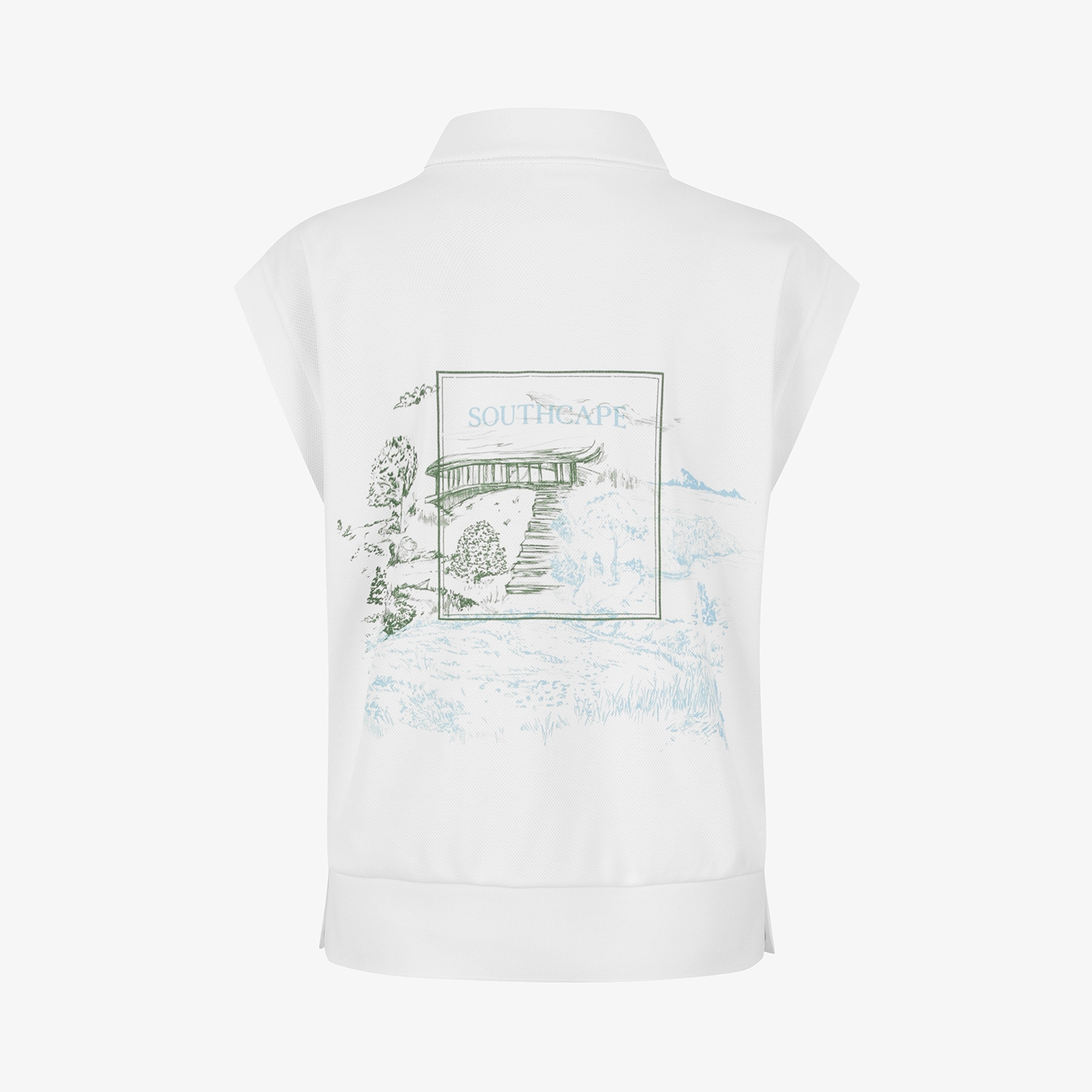 Namhae Heritage Half-Zip Sleeveless_WT