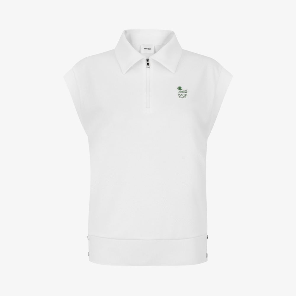 Namhae Heritage Half-Zip Sleeveless_WT