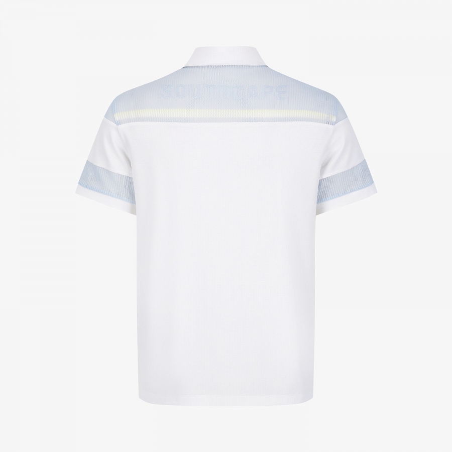 Knit-Mix Collar T-Shirt_IC