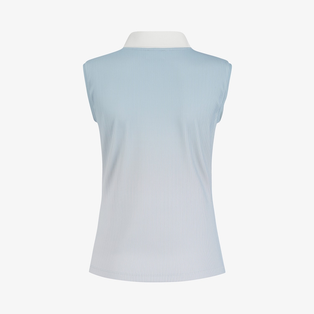 Gradient Ribbed Collar Sleeveless_BL
