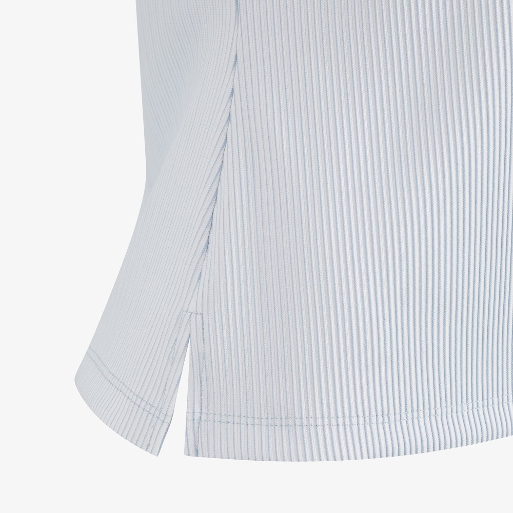 Gradient Ribbed Collar Sleeveless_BL