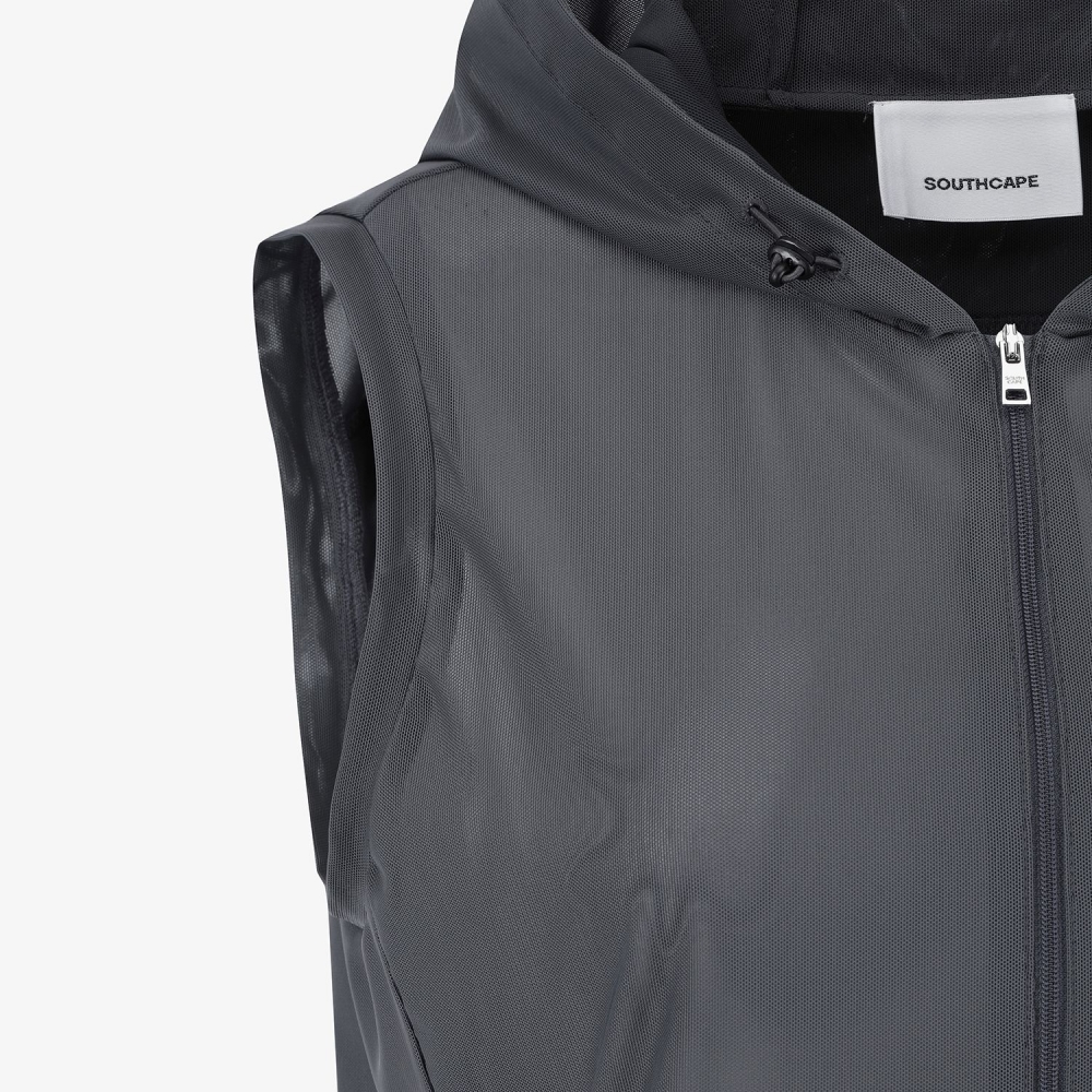 Performance Mesh Hooded Vest_GY