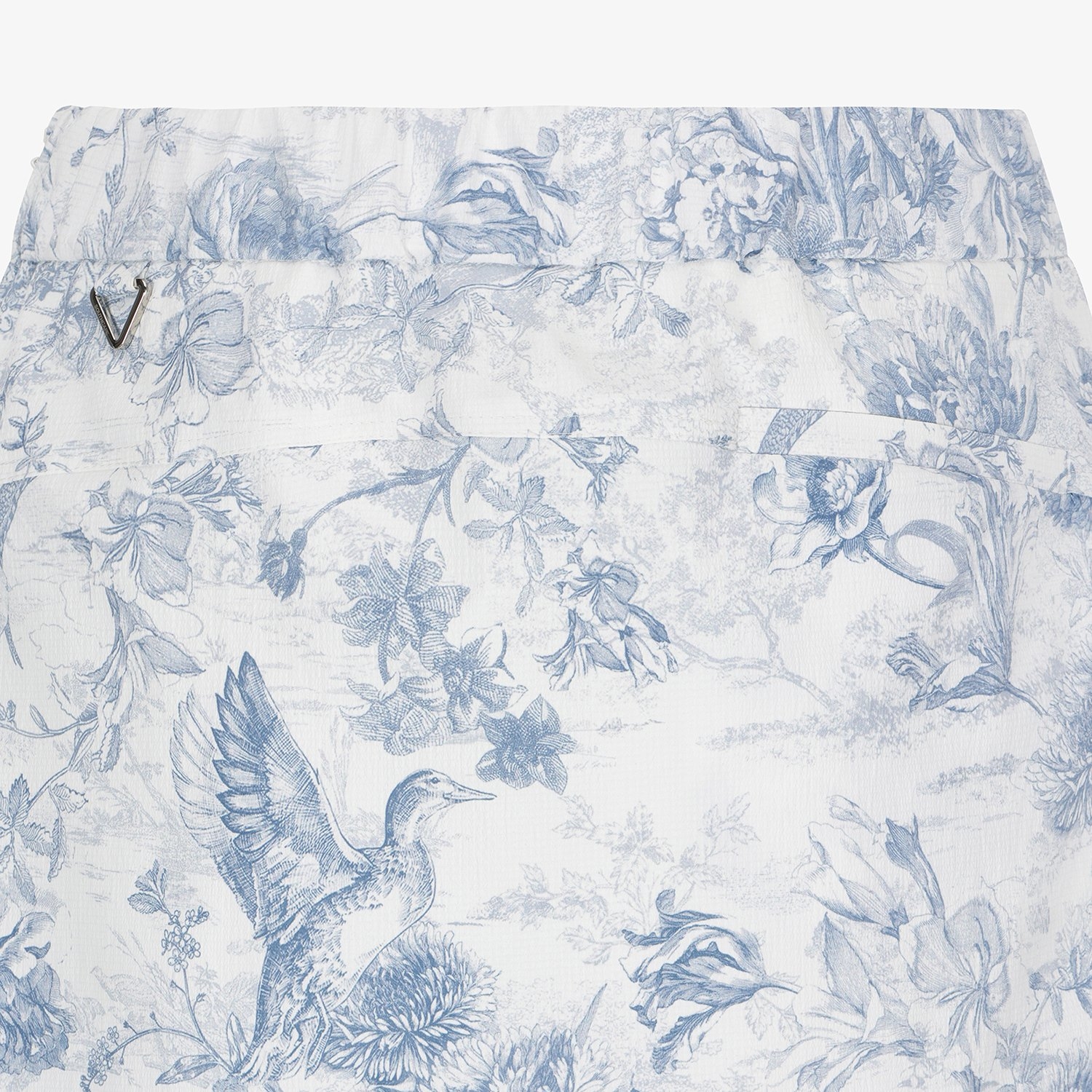 Blossom Pattern Logo Belt Skirt Pants_NA