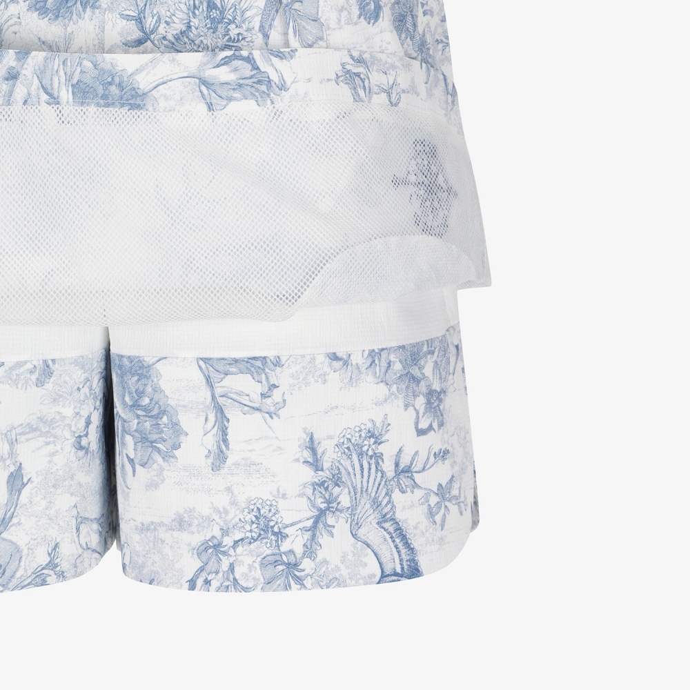 Blossom Pattern Logo Belt Skirt Pants_NA