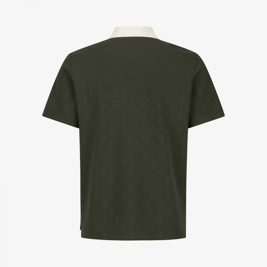 Southcross Jacquard Pattern Polo T-Shirt_KH