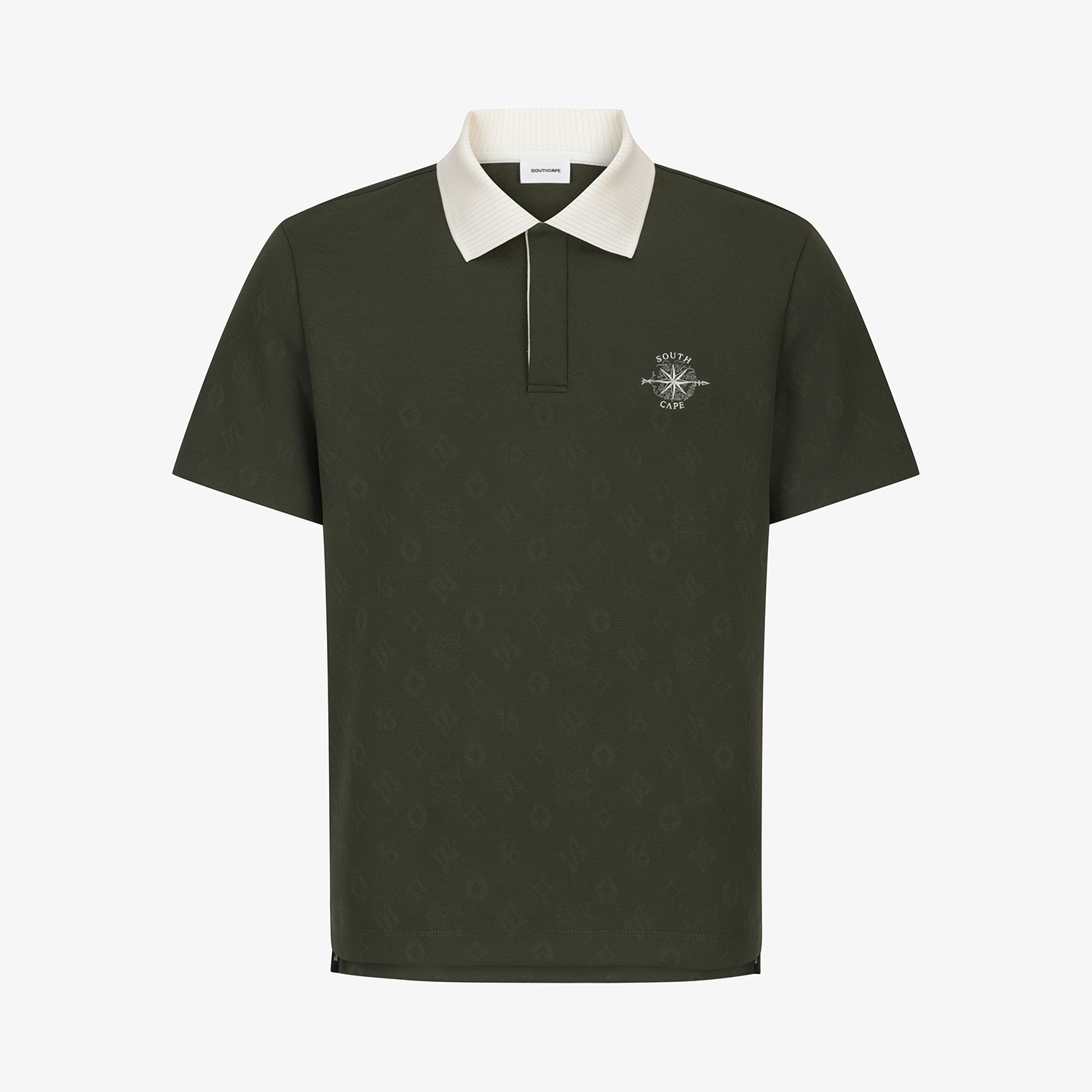 Southcross Jacquard Pattern Polo T-Shirt_KH