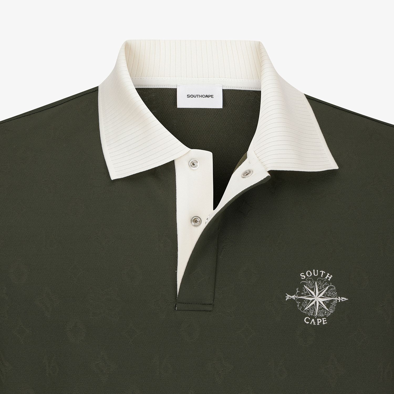 Southcross Jacquard Pattern Polo T-Shirt_KH