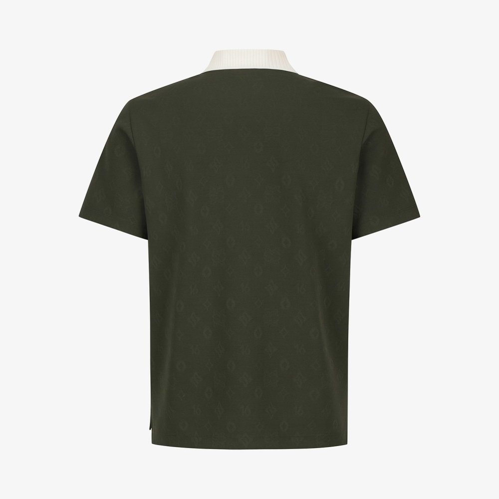 Southcross Jacquard Pattern Polo T-Shirt_KH