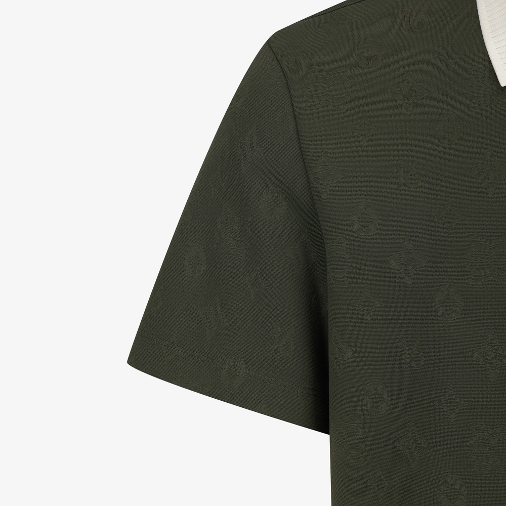 Southcross Jacquard Pattern Polo T-Shirt_KH