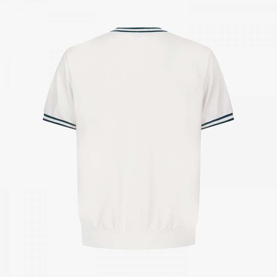 Birdy Contrast Trim Short-Sleeve T-Shirt_WT
