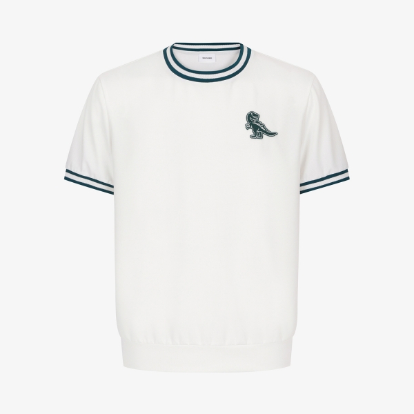 Birdy Contrast Trim Short-Sleeve T-Shirt_WT